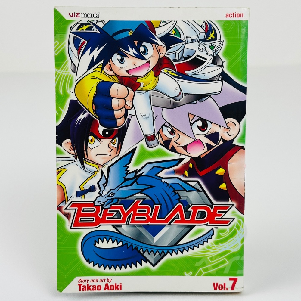 Beyblade Vol 7 Manga Takao Aoki Viz‎ Media Action Graphic Novel English 2004